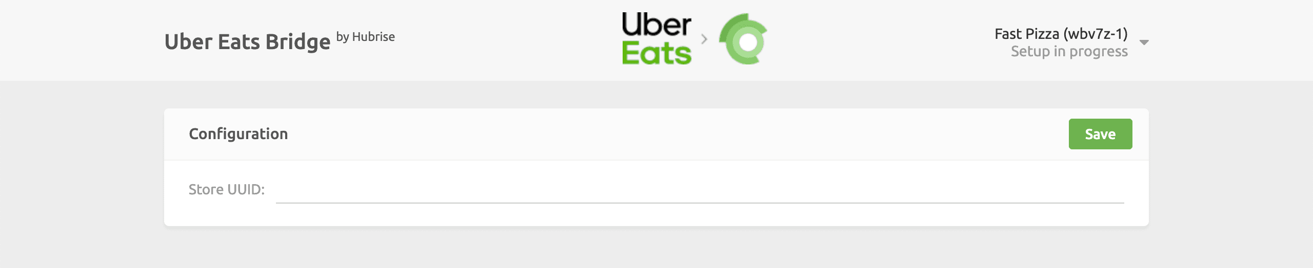 Uber Eats store UUID